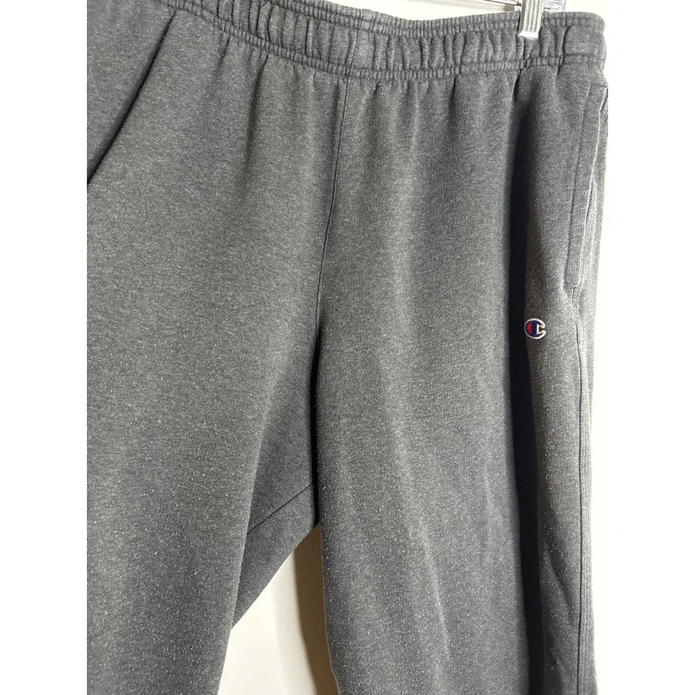 Champion Gray Fleece Sweatpants Mens Large